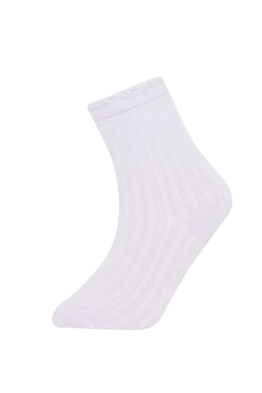 Kız Bebek Karma Kız Bebek Dikişsiz 5'li Pamuklu Uzun Çorap