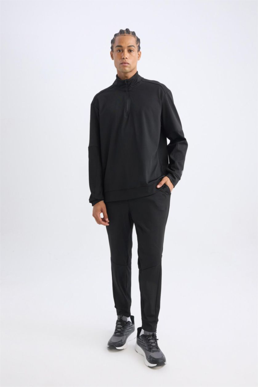 Мужчины Черный Джоггеры стандартного кроя, DeFactoFit