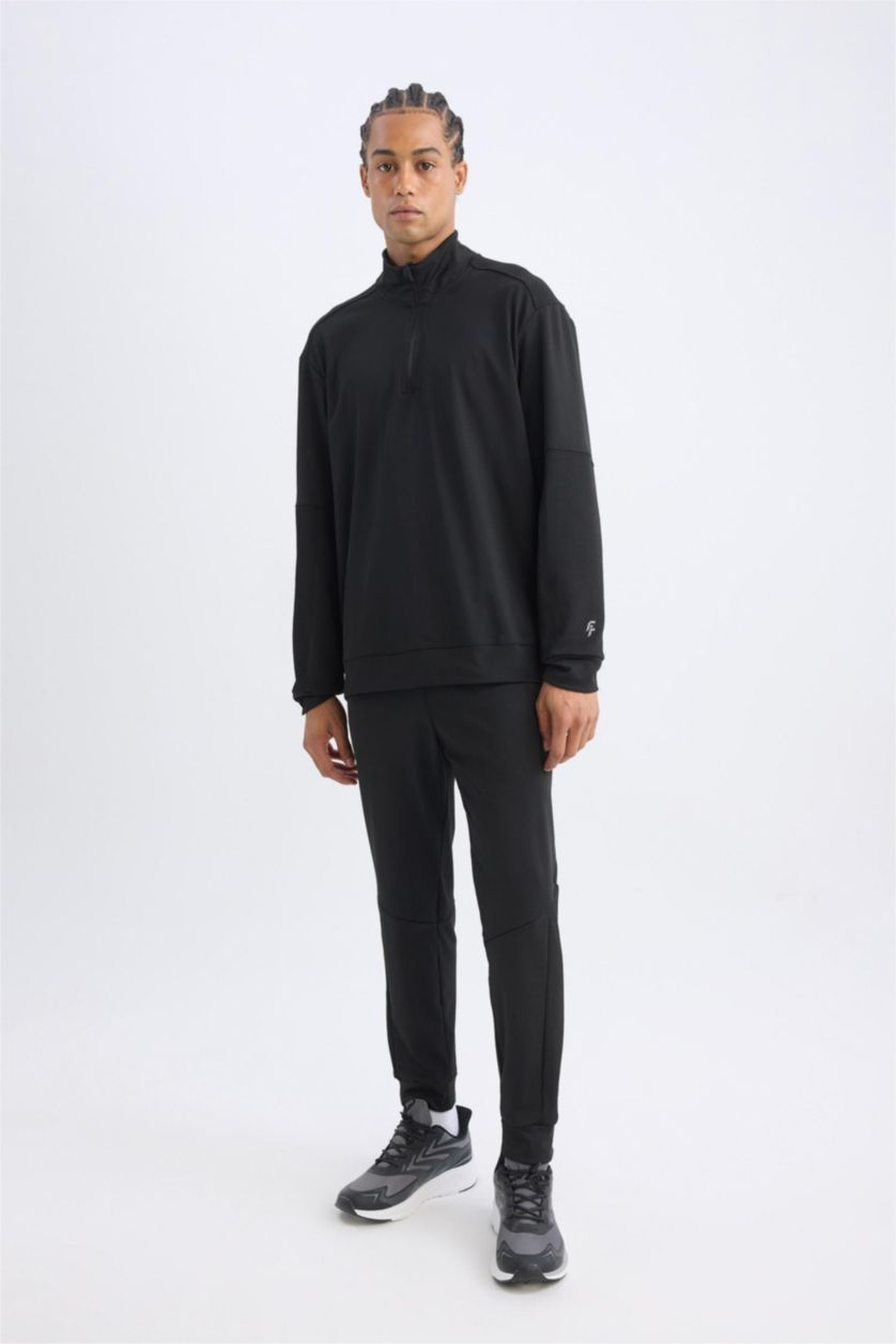 Мужчины Черный Джоггеры стандартного кроя, DeFactoFit