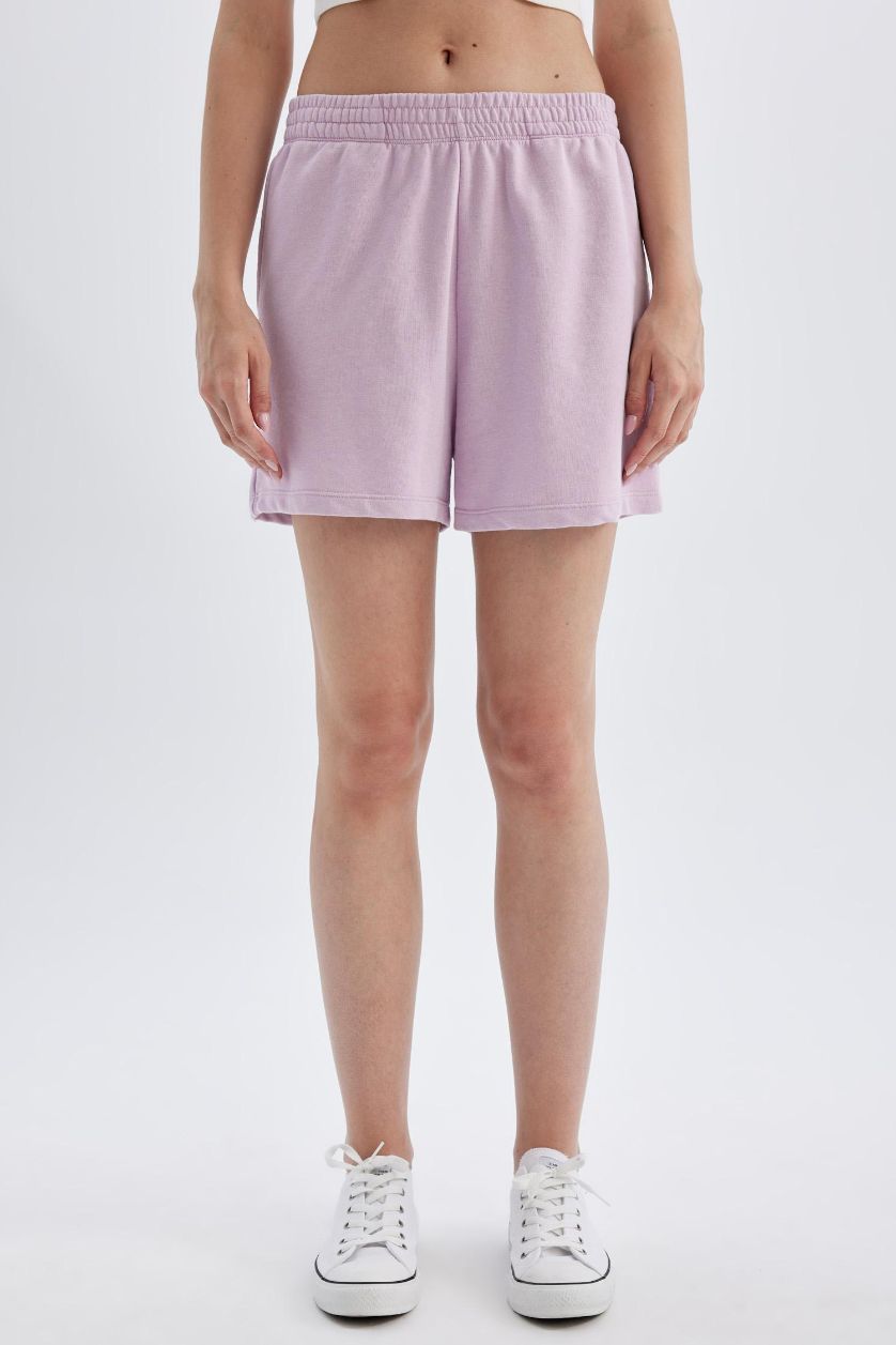 حريمي أرجواني فاتح شورت بيزك تقيل برجل عادي