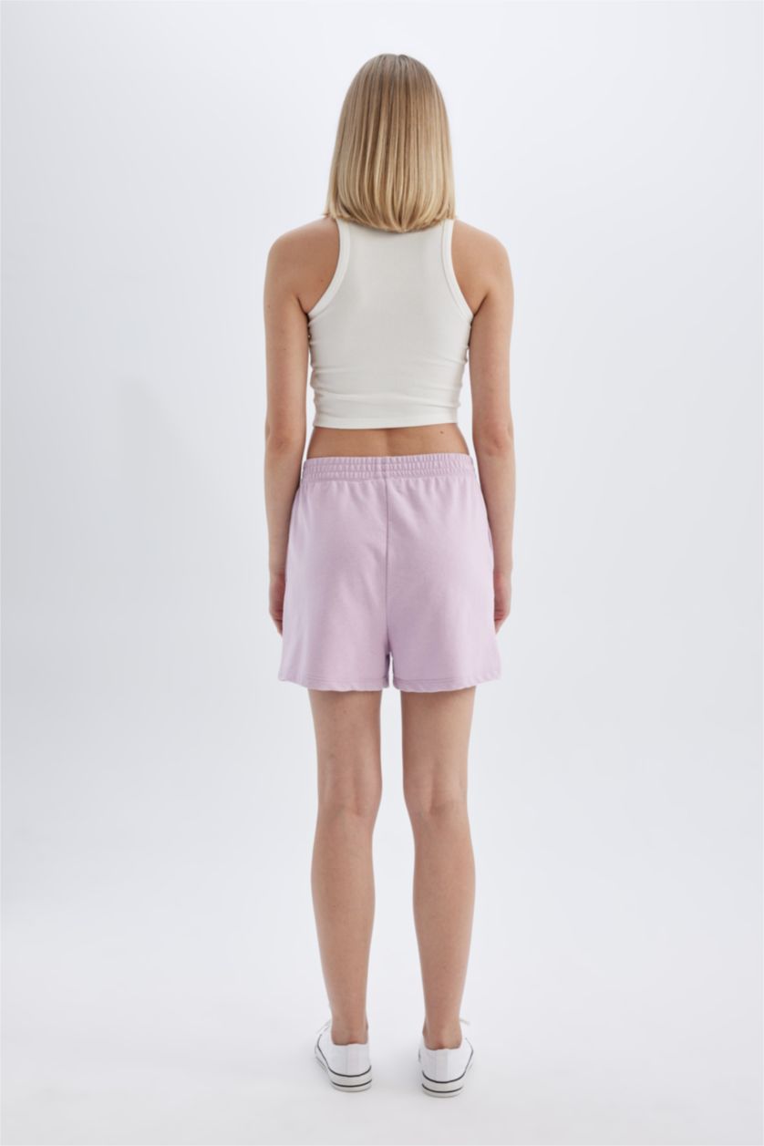 حريمي أرجواني فاتح شورت بيزك تقيل برجل عادي