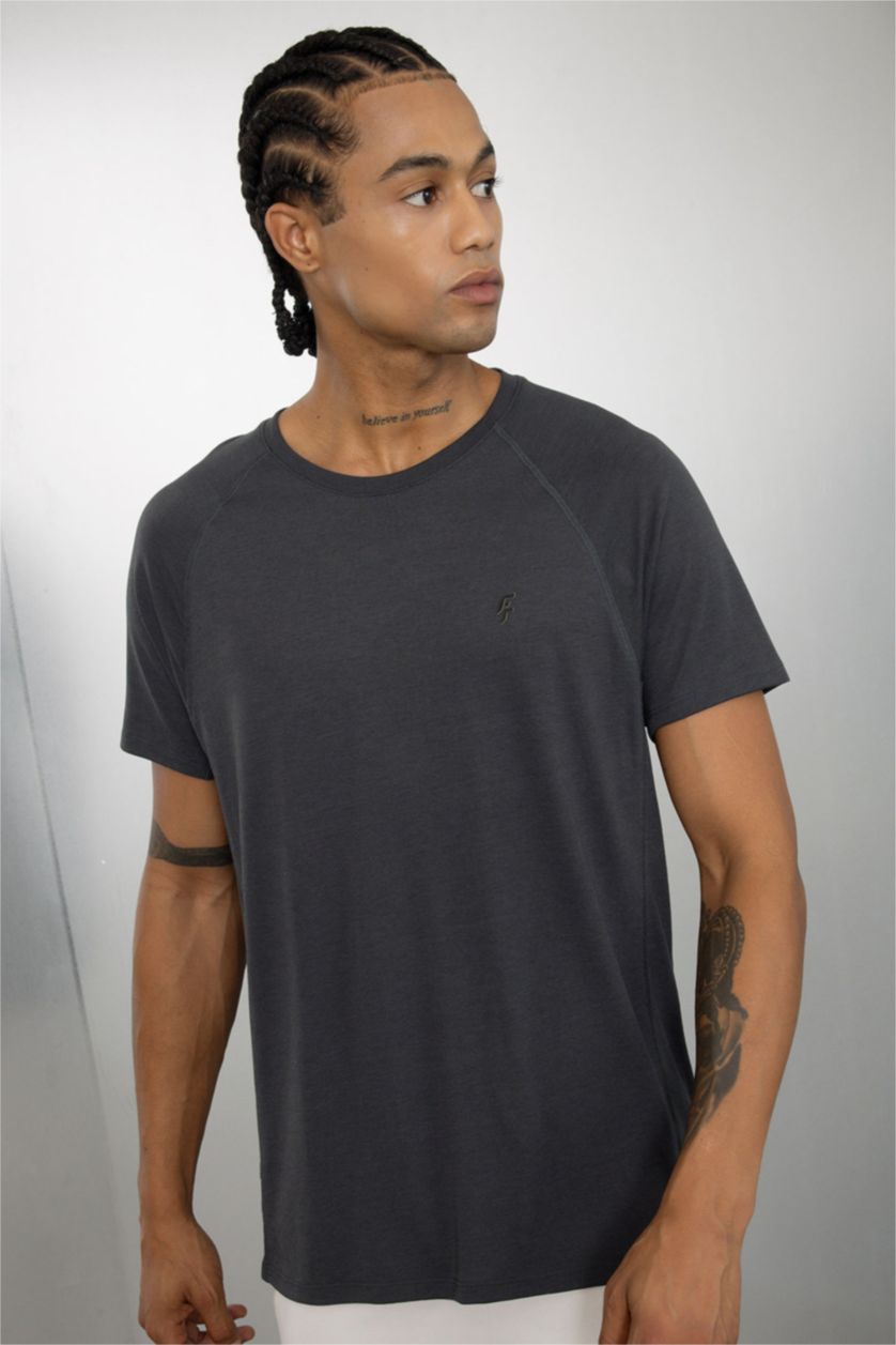 MAN Anthracite DeFactoFit Standard Fit Sports T-Shirt