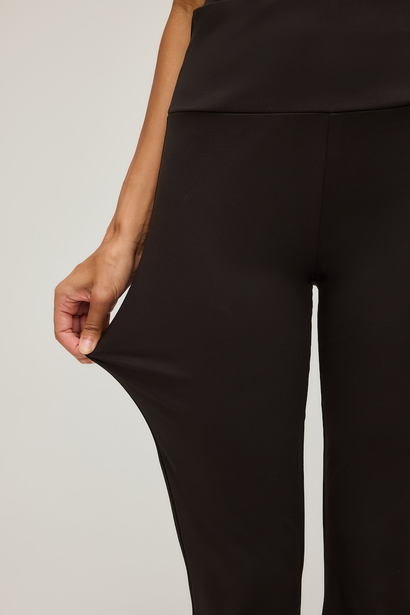 WOMAN Black Woman Stretch Airtech Flare Fit High Waist Sports Trousers