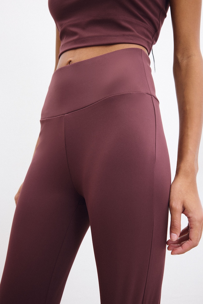 WOMAN Bordeaux High Waist Ultra-Comfort Airtech Flare Sports Trousers