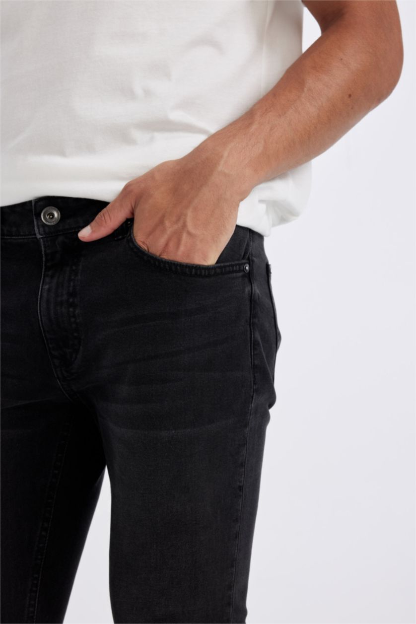 Ерлер қара педро - деним слим пішімі деним слим хем Шалбар