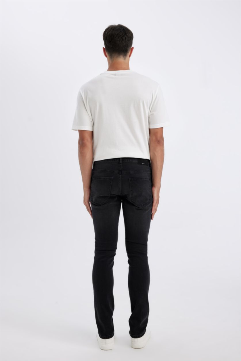 Ерлер қара педро - деним слим пішімі деним слим хем Шалбар