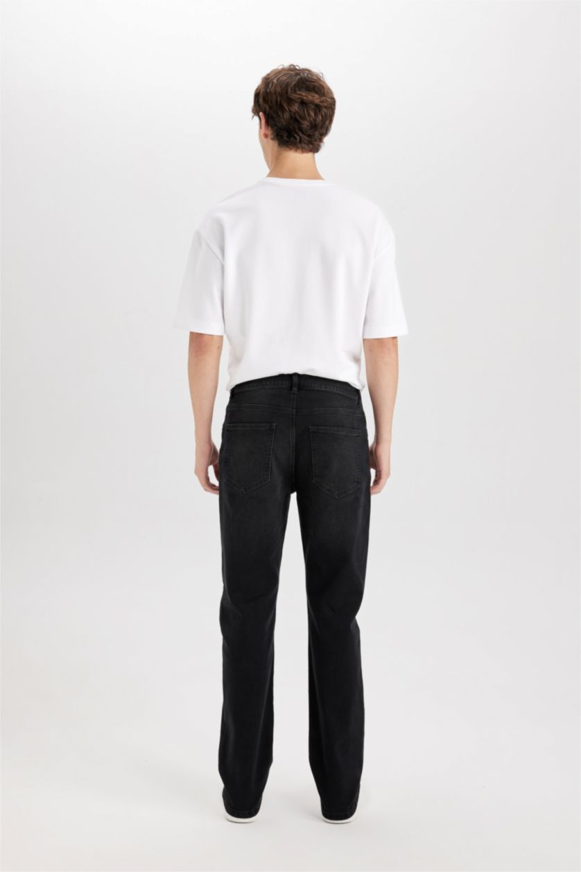 Мужчины Черный Брюки Sergio стандартного кроя со средней талией