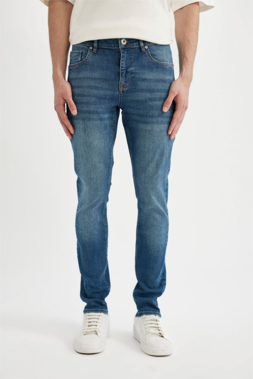 HOMME Bleu Pantalon Jean super skinny