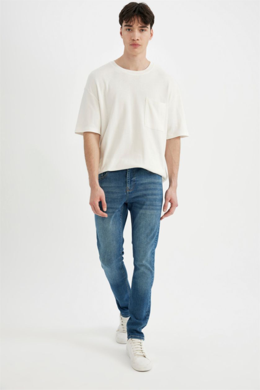 HOMME Bleu Pantalon Jean super skinny