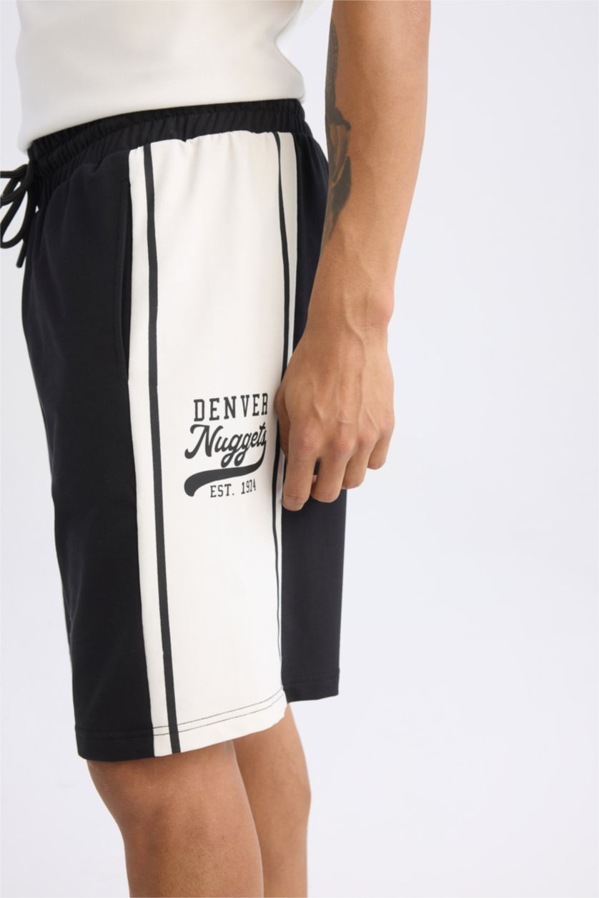 رجالي أسود شورت بساق قصير من دنفر ناغتس