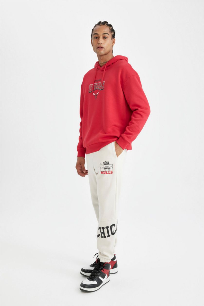 Erkek Taş Standart Fıt Kalın Sweatshirt Kumaşı Jogger