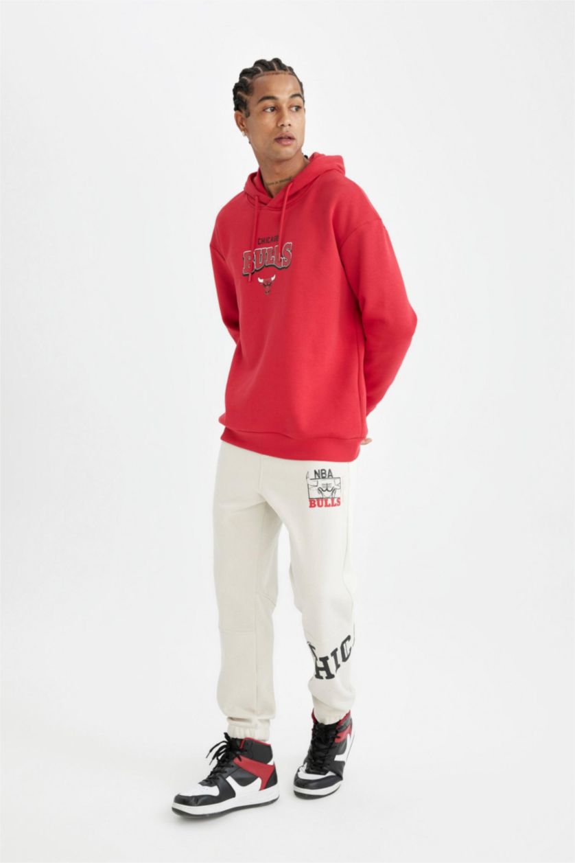 Erkek Taş Standart Fıt Kalın Sweatshirt Kumaşı Jogger