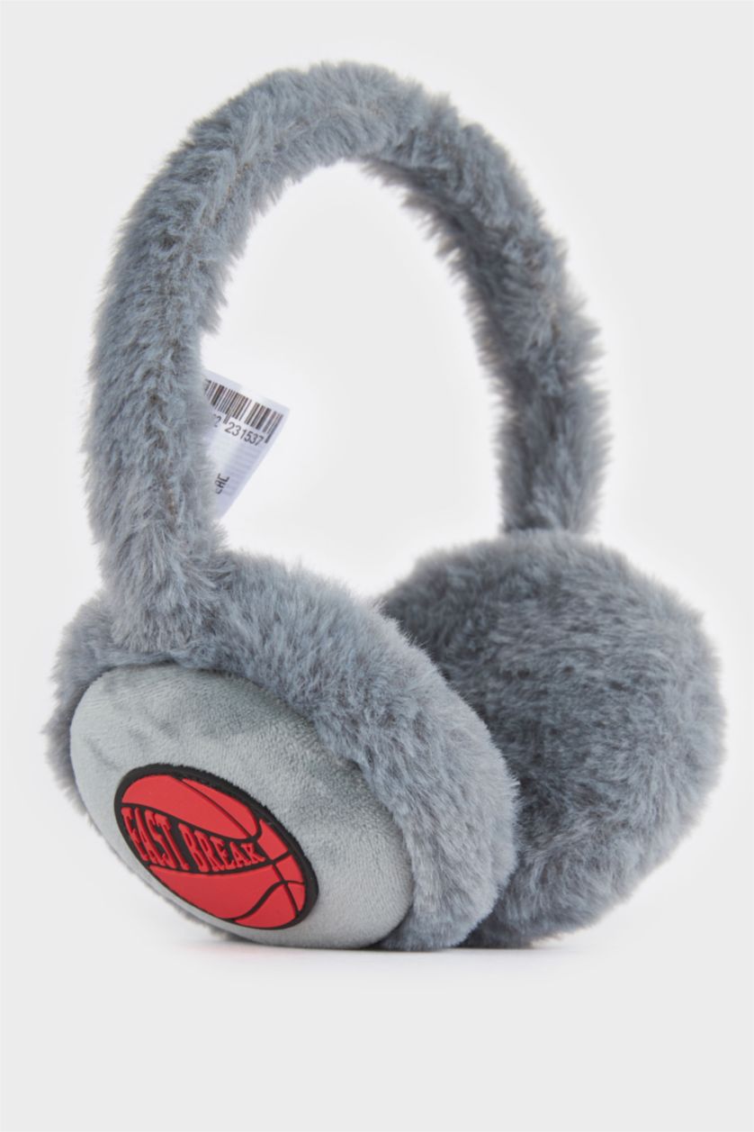 Young Boys - Teen Boys Anthracite Boy Gray Plush Earmuff