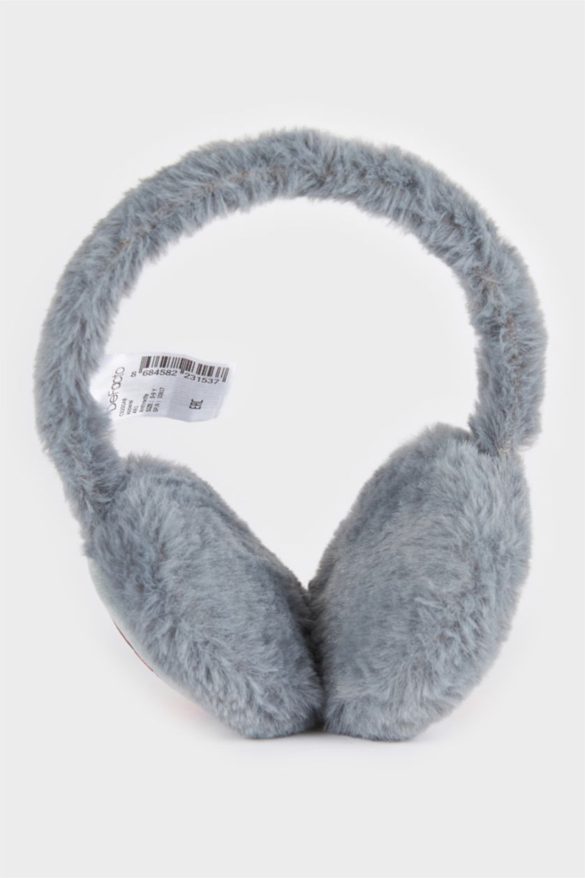 Young Boys - Teen Boys Anthracite Boy Gray Plush Earmuff