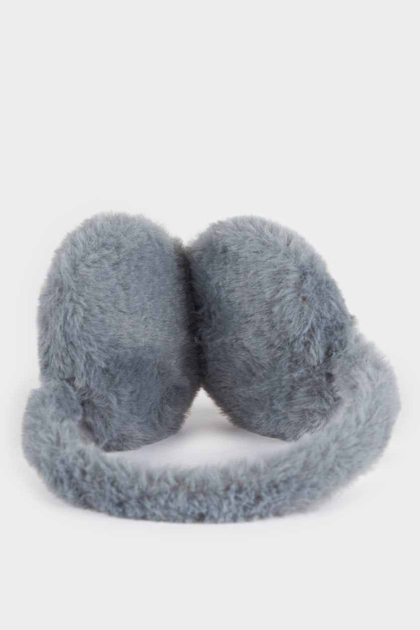 BOYS & TEENS Anthracite Boy Gray Plush Earmuff