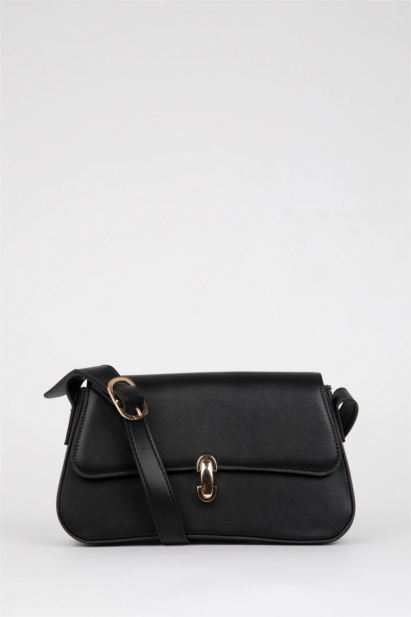 WOMAN Black Woman Faux Leather Shoulder Bag
