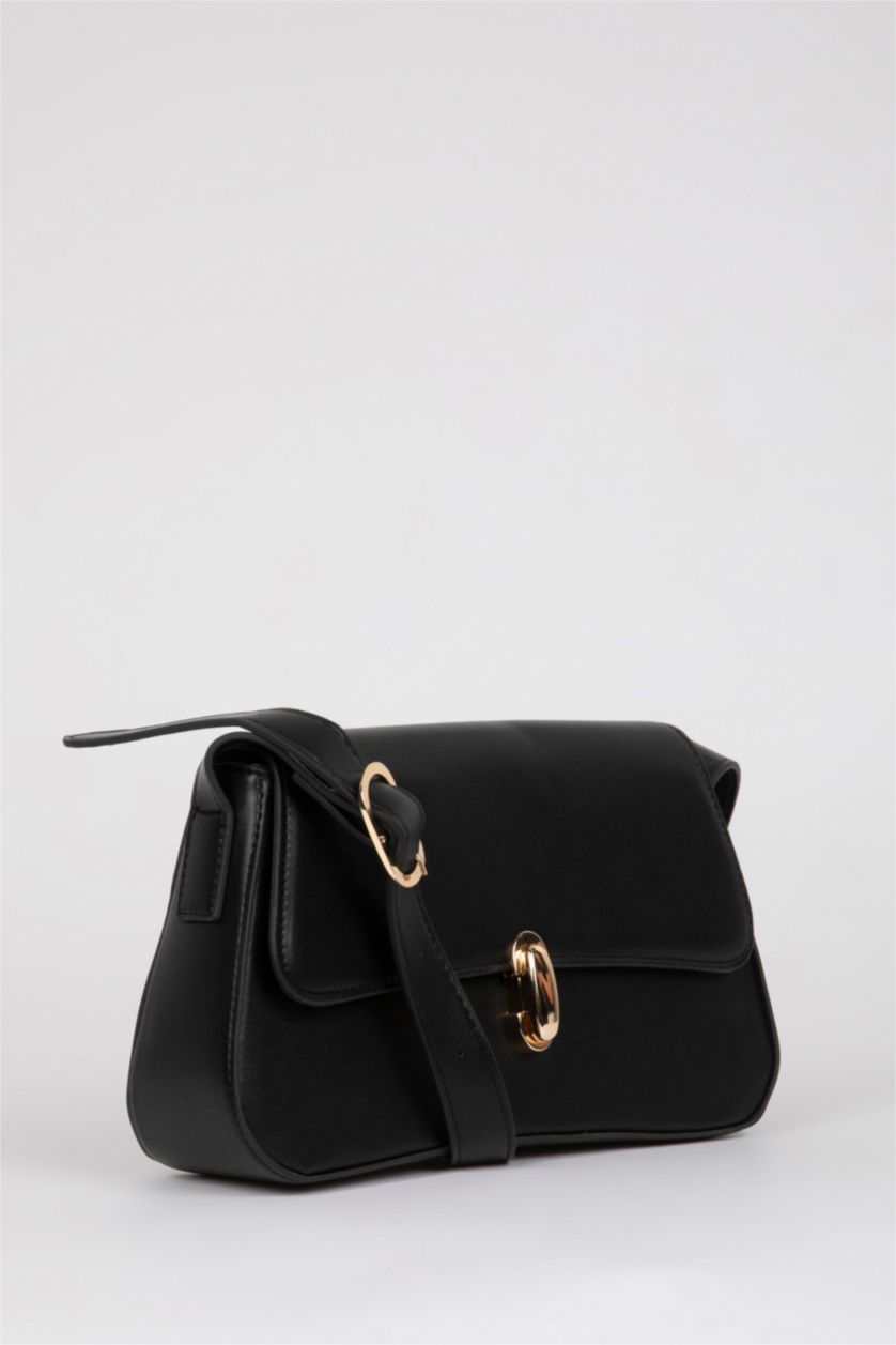 WOMAN Black Woman Faux Leather Shoulder Bag