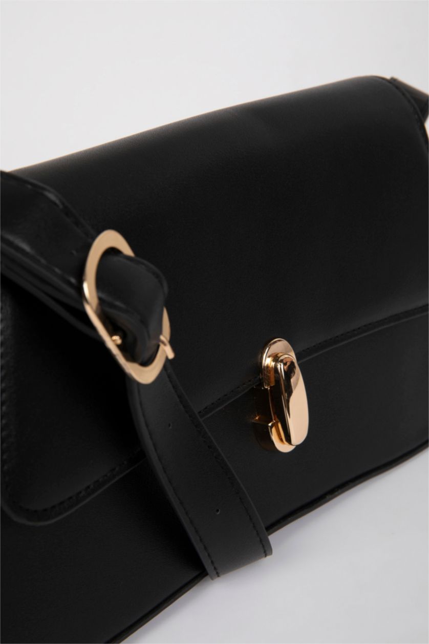 WOMAN Black Woman Faux Leather Shoulder Bag