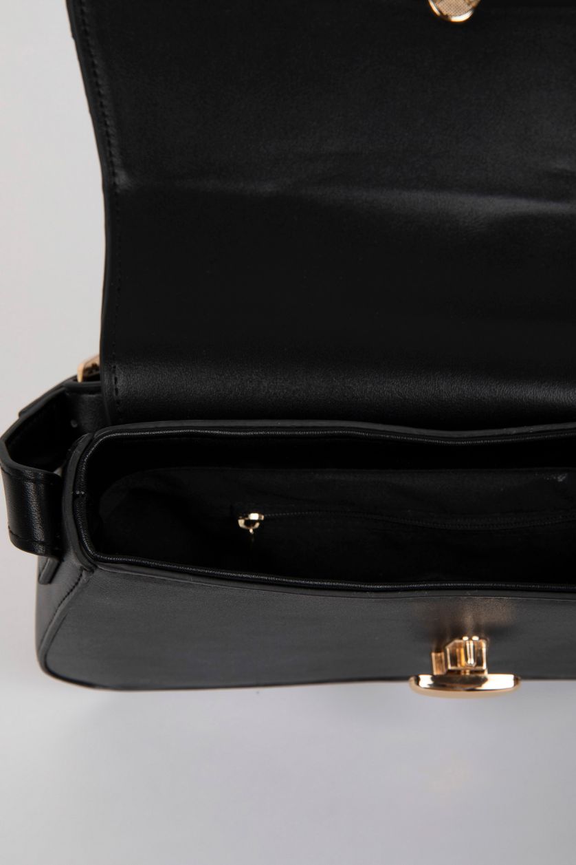 WOMAN Black Woman Faux Leather Shoulder Bag
