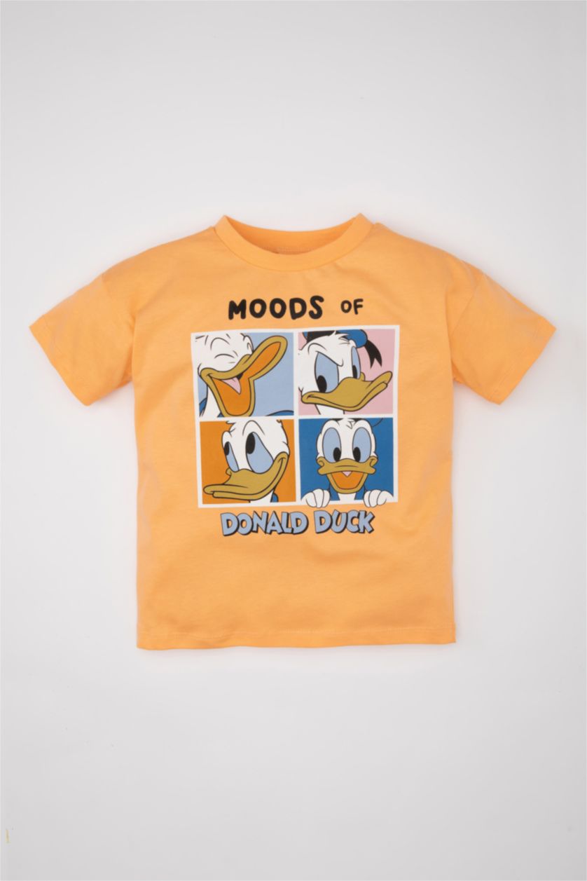 BÉBÉ GARÇON Orange T-Shirt à Manches Courtes à motif Disney Mickey & Minnie pour Bébé Garçon