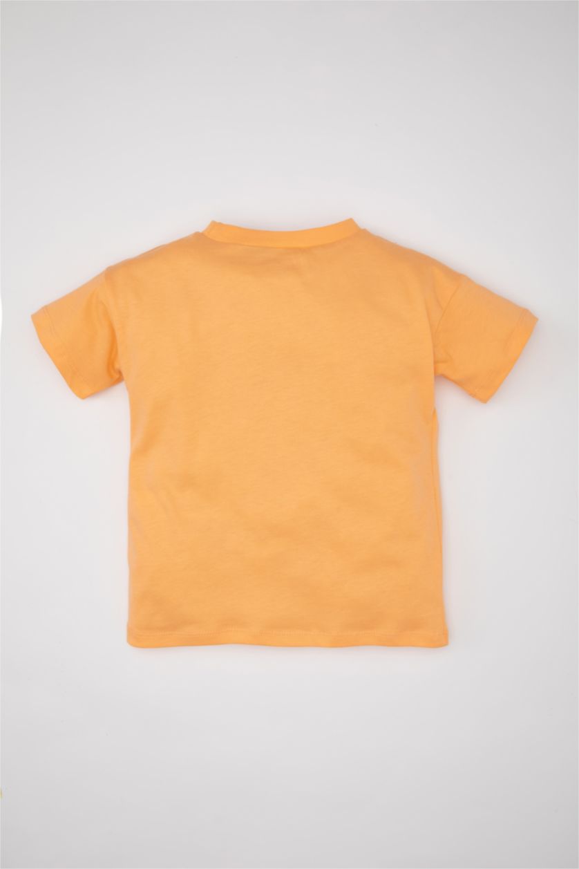 BÉBÉ GARÇON Orange T-Shirt à Manches Courtes à motif Disney Mickey & Minnie pour Bébé Garçon