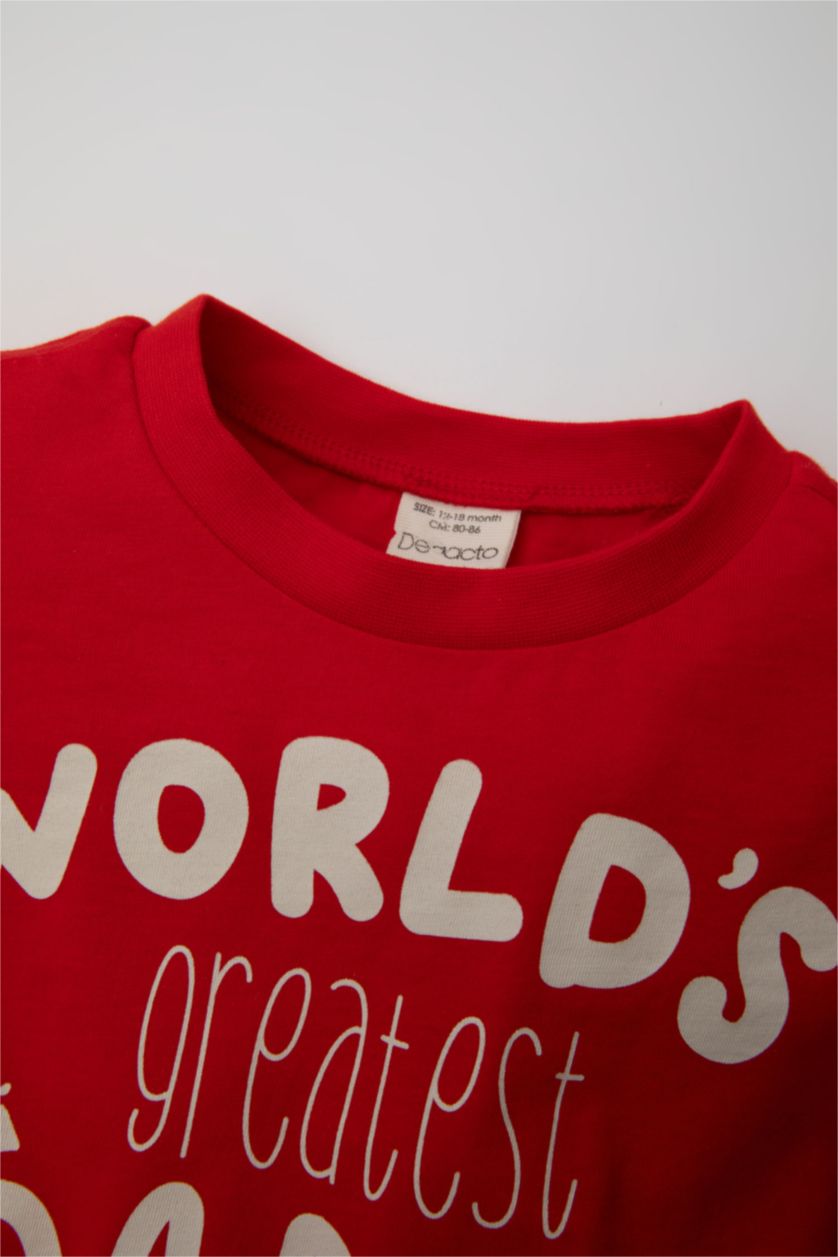 BÉBÉ GARÇON Beige Clair Lot de 2 T-Shirts à Manches Courtes à motifs pour BéBé Garçon