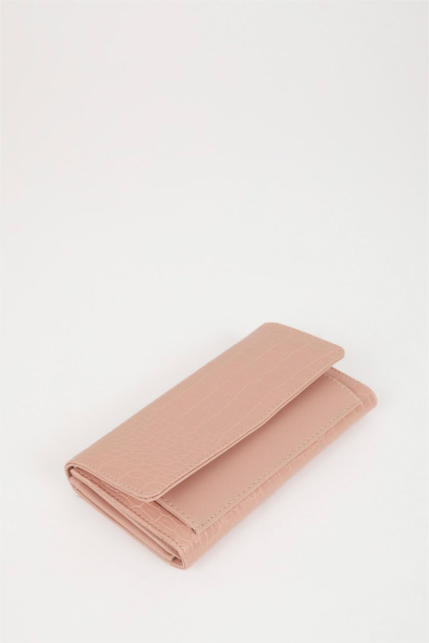 نساء زهري فاتح محفظة نسائي جلد صناعي