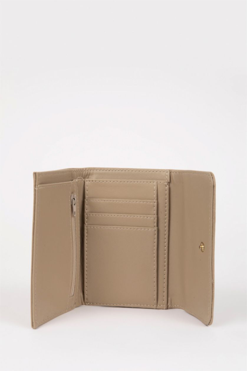 نساء بيج محفظة نسائي جلد صناعي