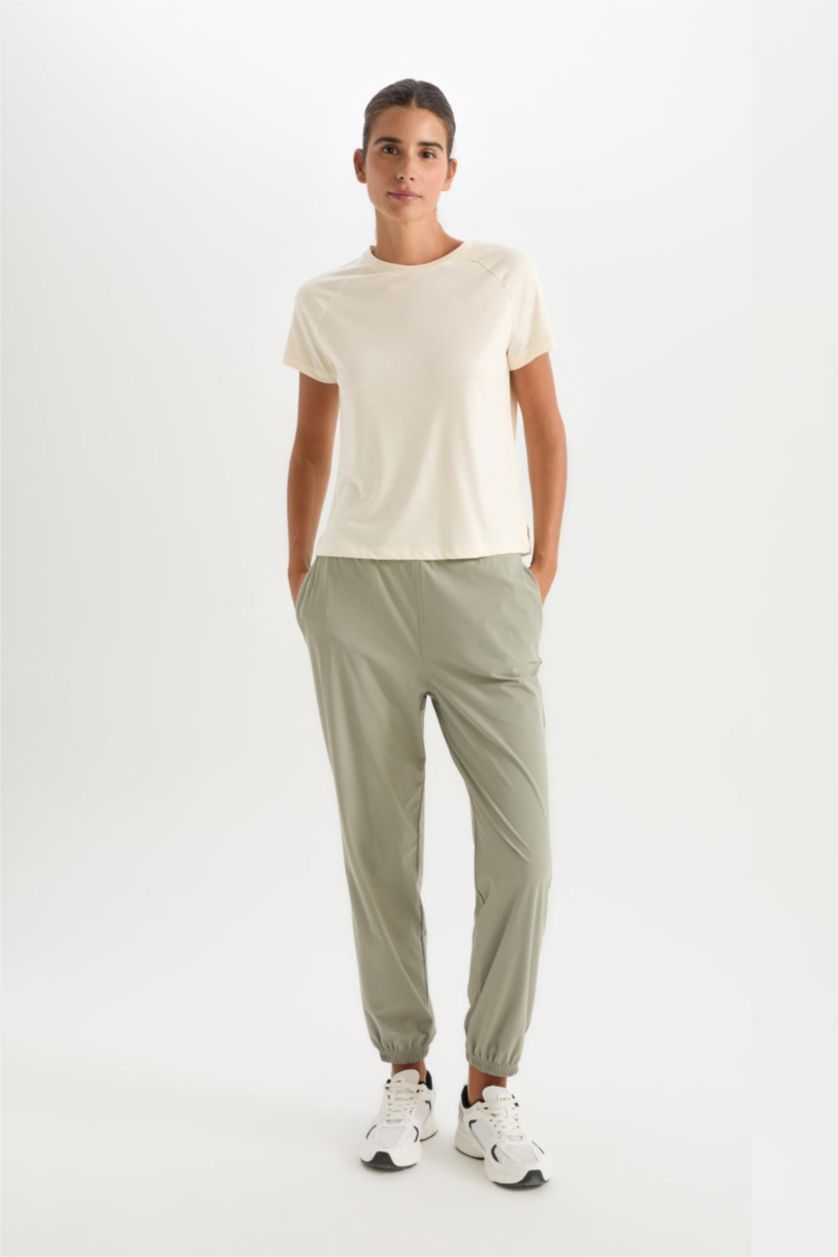 نساء كاكي فاتح Standard Fit Trousers