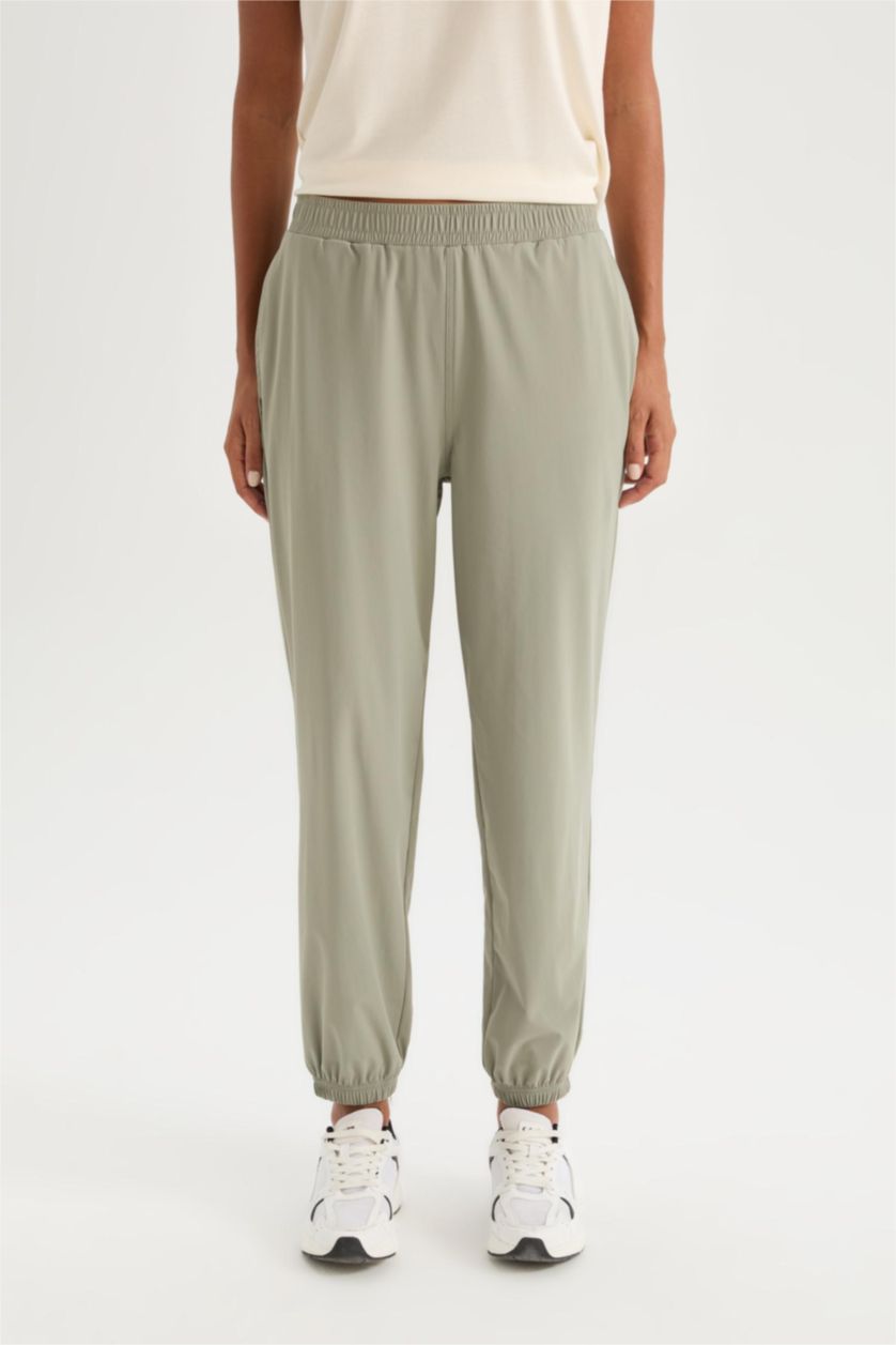 نساء كاكي فاتح Standard Fit Trousers