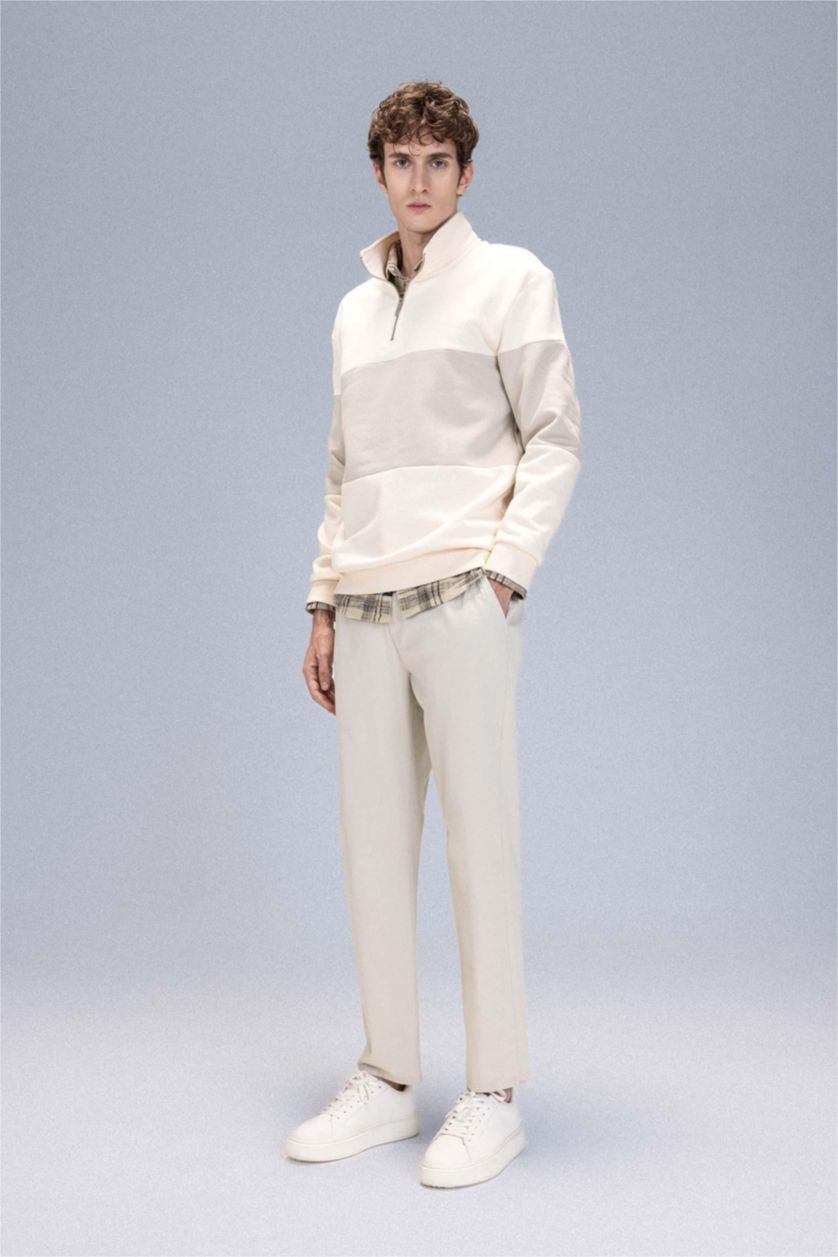 رجالي بيج بنطلون تشينو برجل ضيق