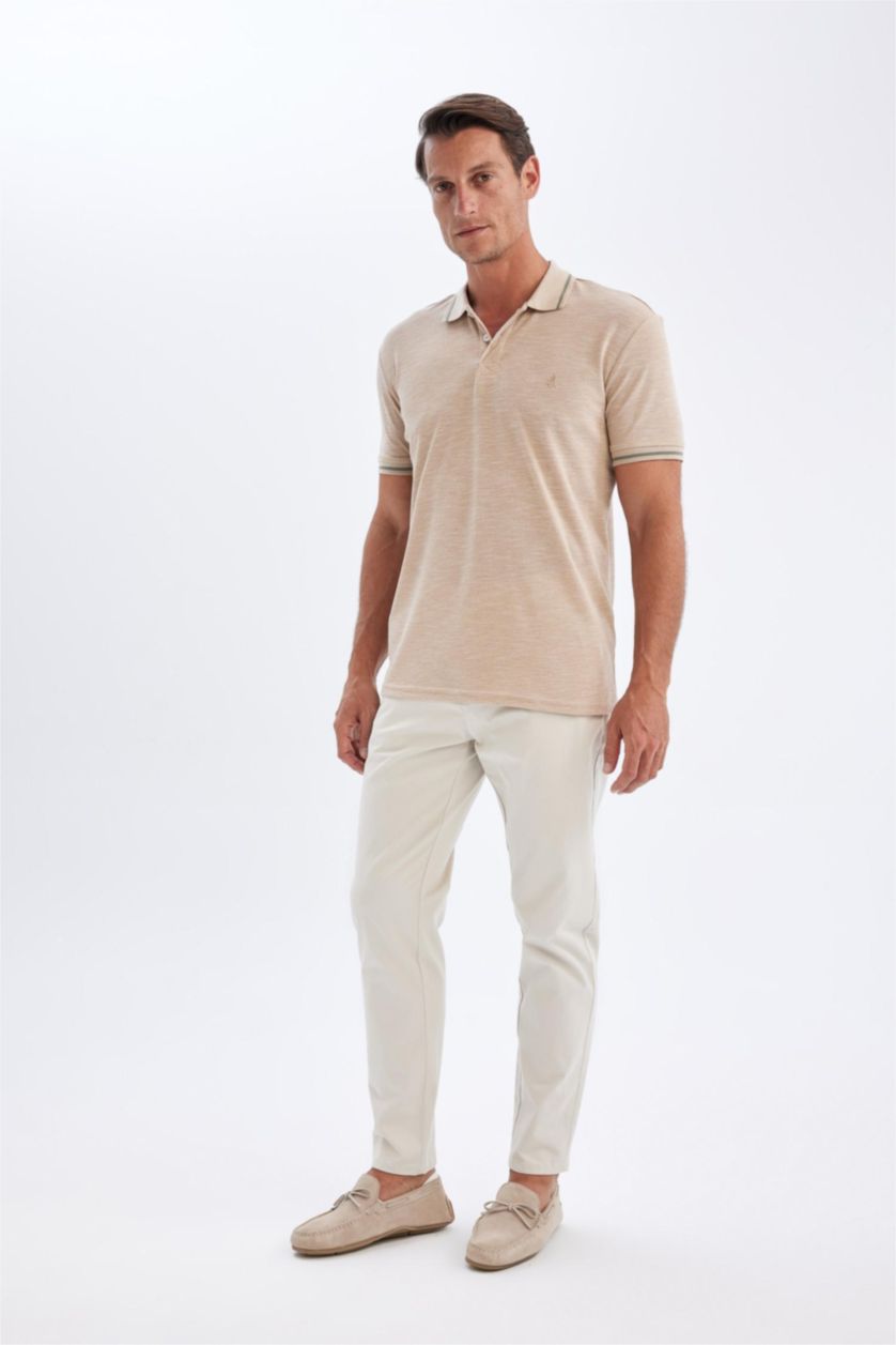 رجالي بيج بنطلون تشينو برجل ضيق