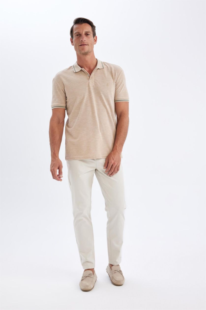 رجالي بيج بنطلون تشينو برجل ضيق