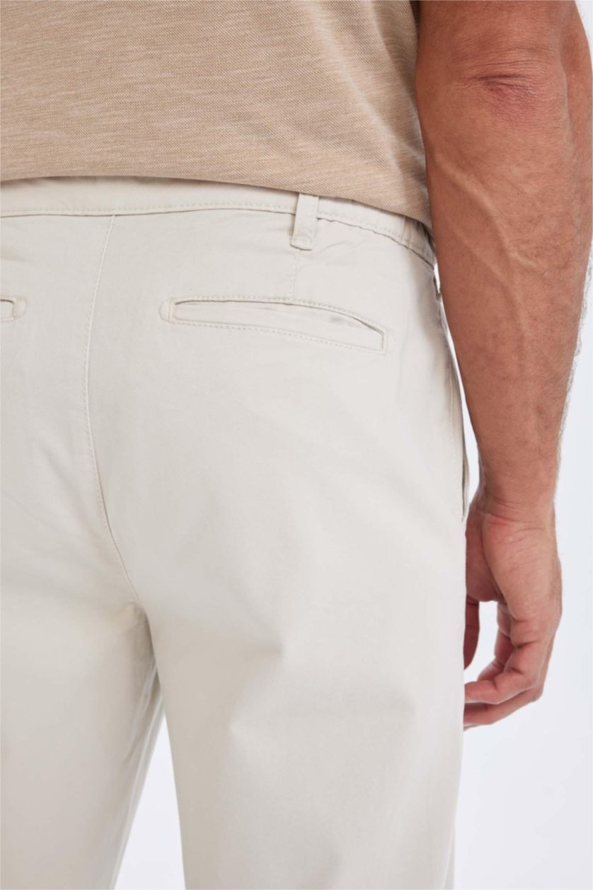 رجالي بيج بنطلون تشينو برجل ضيق