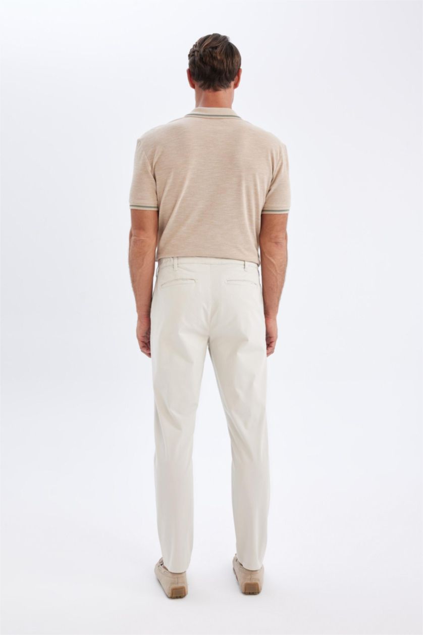 رجالي بيج بنطلون تشينو برجل ضيق