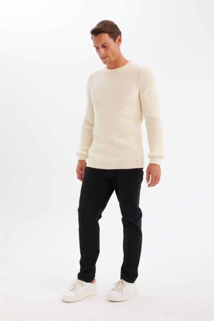 رجالي أسود بنطلون تشينو برجل ضيقة أسود