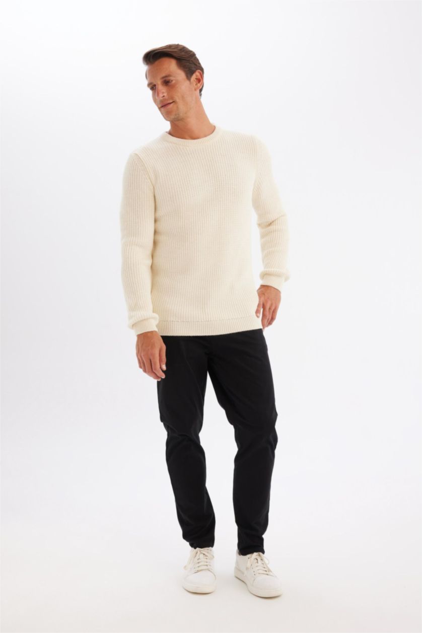 رجالي أسود بنطلون تشينو برجل ضيقة أسود