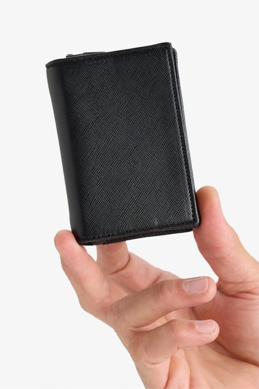 رجالي أسود محفظة رجالي جلد