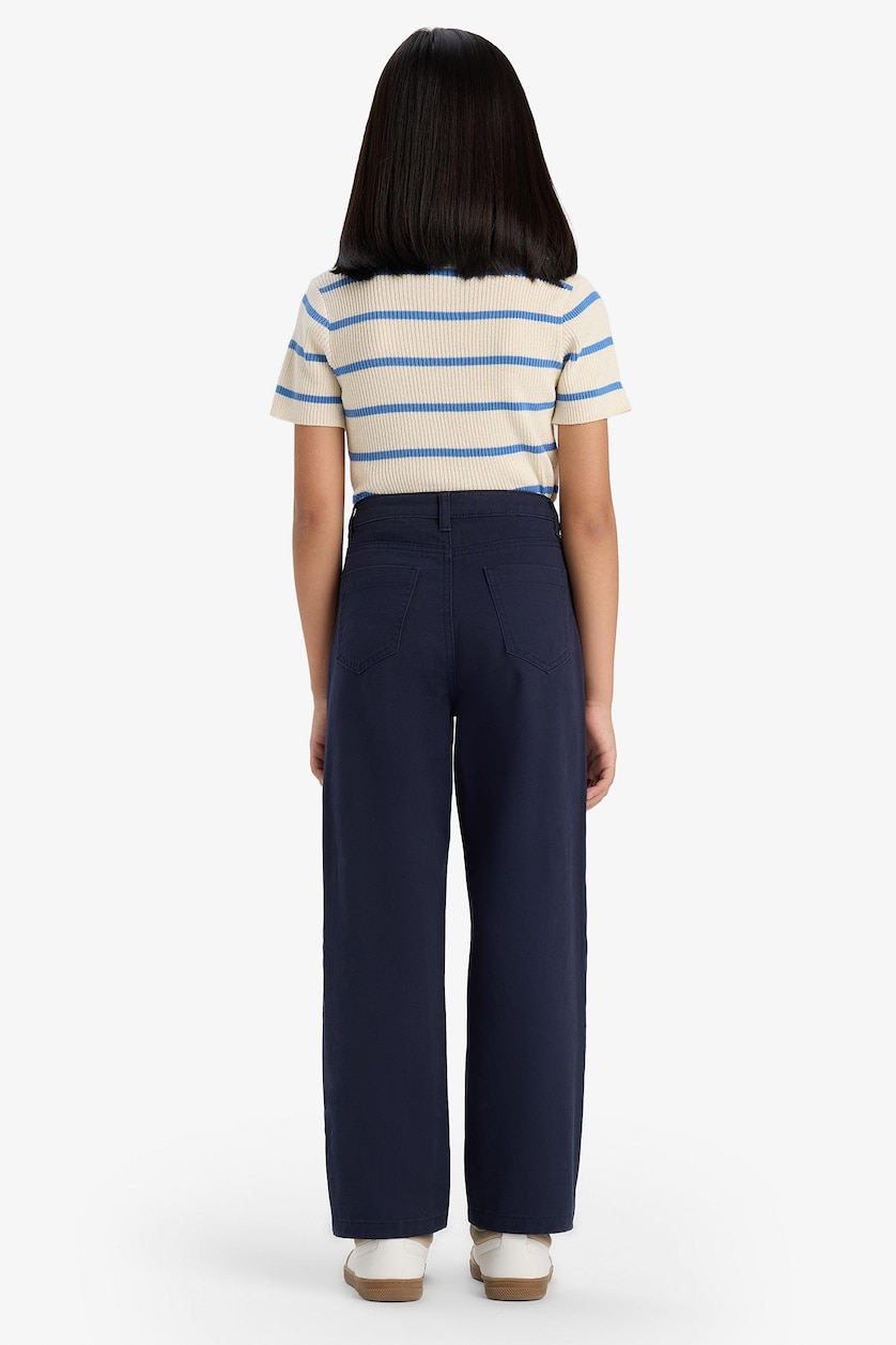 GIRLS & TEENS NAVY بنطلون جبردين قصة مستقيمة