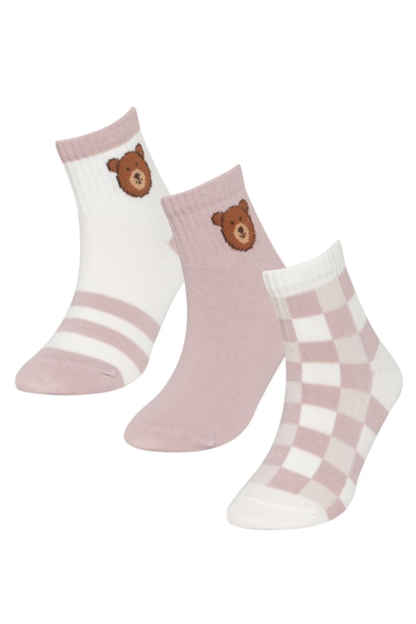 FILLES Karma Chaussettes Longues Coton pour Fille - 3 Paires