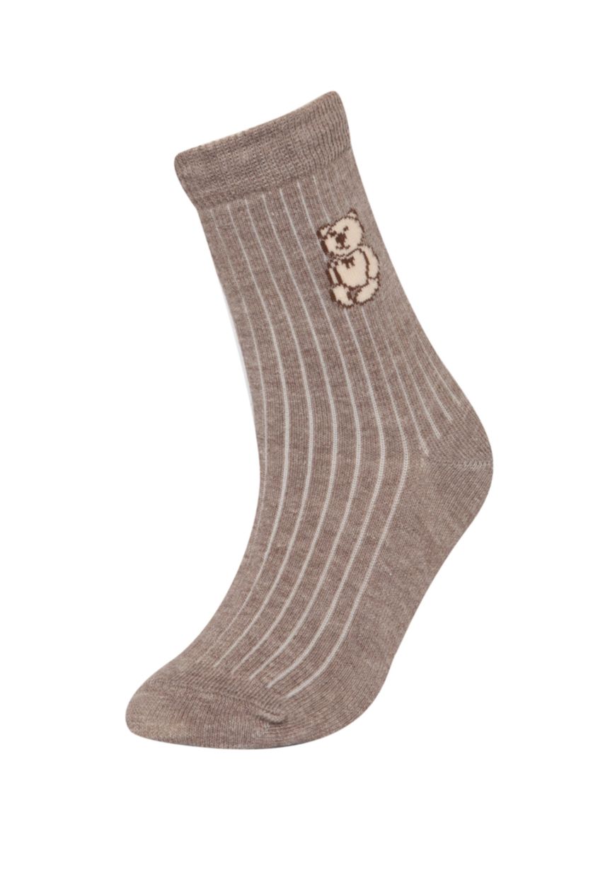 Kız Çocuk - Genç Kız Karma 3'lü Pamuklu Uzun Çorap Kız Çocuk