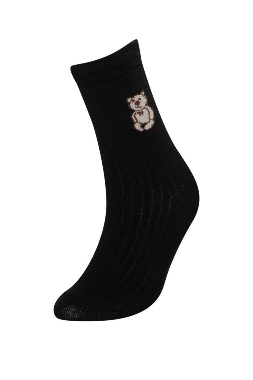 Kız Çocuk - Genç Kız Karma 3'lü Pamuklu Uzun Çorap Kız Çocuk