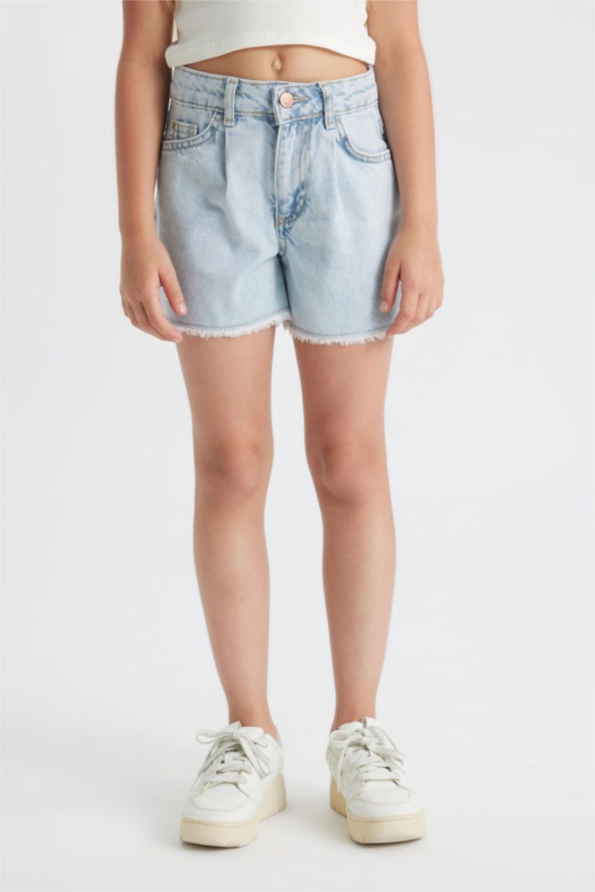 GIRLS & TEENS Ice Blue Girl Denim Shorts