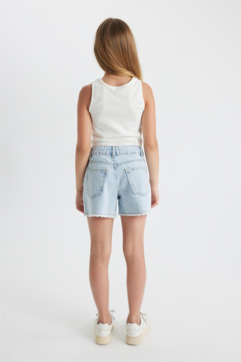 GIRLS & TEENS Ice Blue Girl Denim Shorts