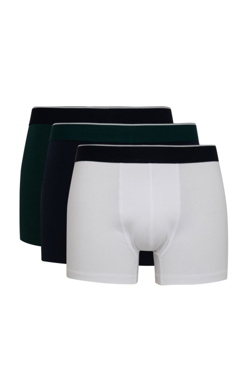 Erkek Lacivert Regular Fit 3'lü Boxer