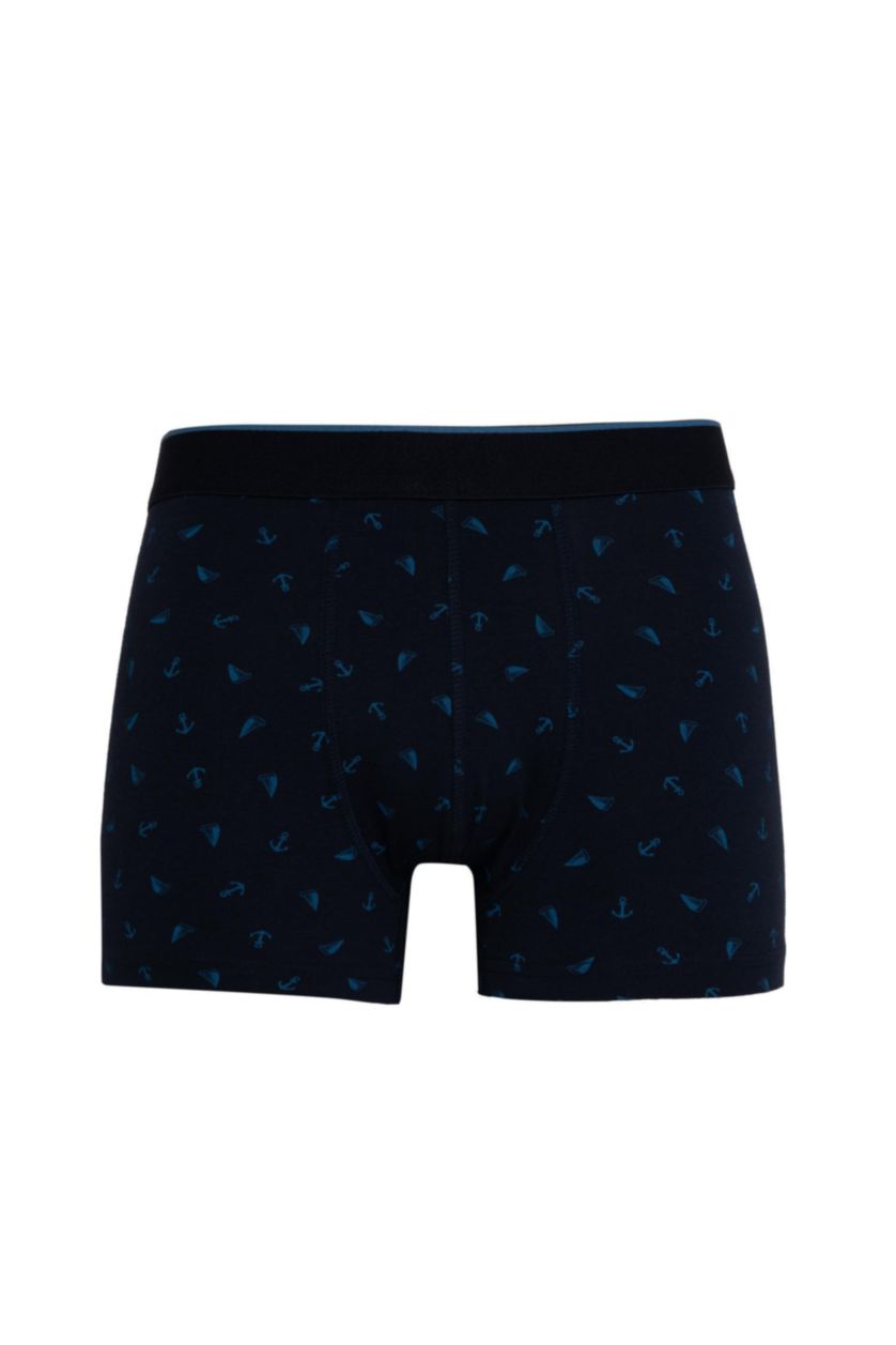Erkek Lacivert Regular Fit 3'lü Boxer