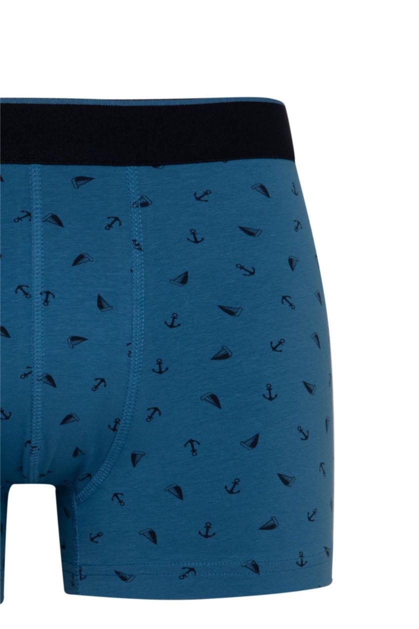Erkek Lacivert Regular Fit 3'lü Boxer
