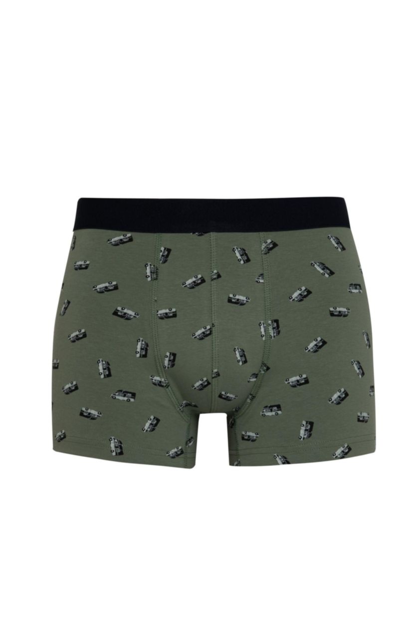 Erkek Gri Melanj Regular Fit 3'lü Boxer