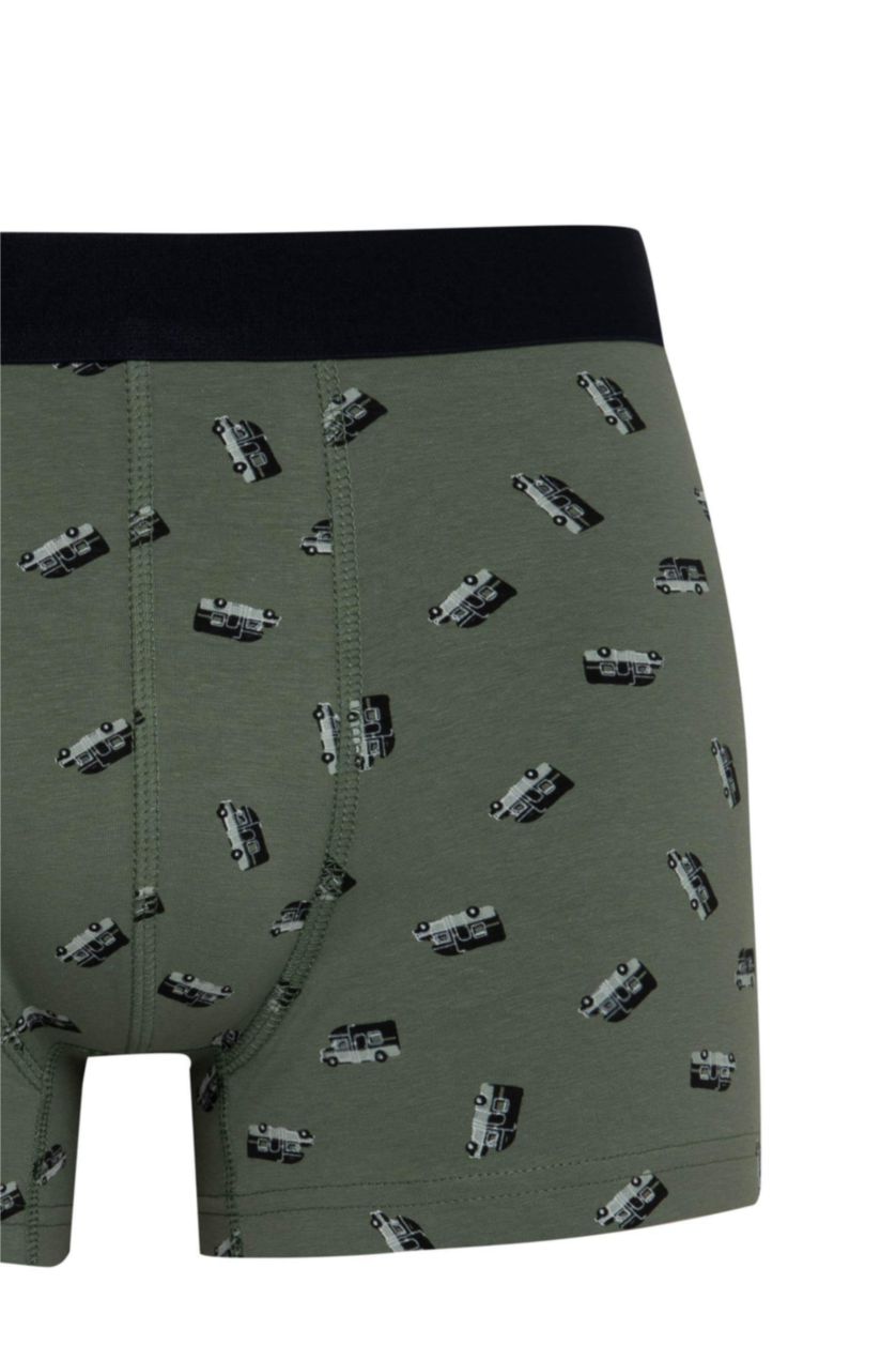 Erkek Gri Melanj Regular Fit 3'lü Boxer