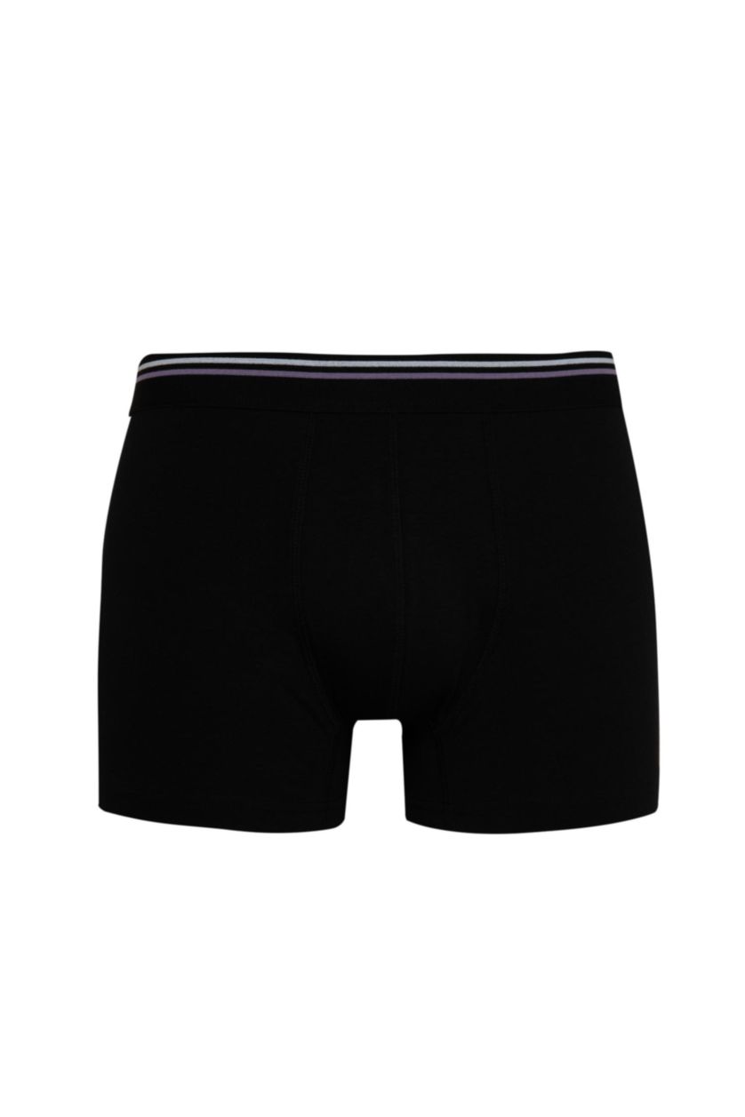 Erkek Siyah Erkek Desenli 3'lü Boxer